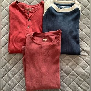 Mens Long Sleeve Pajama Shirt Bundle